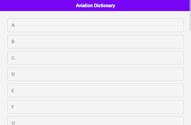 4 Schermata Aviation Dictionary