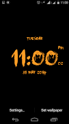 Brush Digital clock LWP स्क्रीनशॉट 4