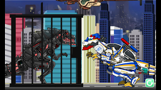 T-rex Cops- Combine! DinoRobot screenshot 1