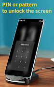 Huge Lock Screen Clock اسکرین شاٹ 1