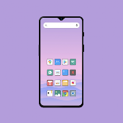 Flat Square - Icon Pack الملصق