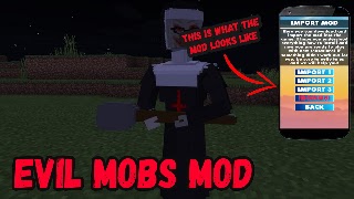 Evil Mobs Mod For Minecraft PE পোস্টার