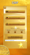 Gold Keyboard Theme اسکرین شاٹ 1