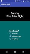 Fuzzy Clock with Widget Cartaz