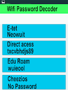برنامه‌نما Wifi Password Decoder عکس از صفحه