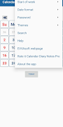 برنامه‌نما Calendar Diary Notes عکس از صفحه