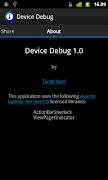 برنامه‌نما Device Debug عکس از صفحه