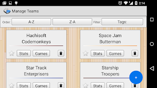 3 Schermata Basketball Stat Tracker