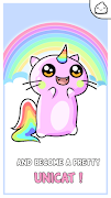 Unicorn Cat Evolution - Idle C تصوير الشاشة 2