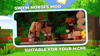 SWEM Realistic Horses Mod MCPE screenshot 5