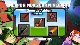 برنامه‌نما Weapon mods for Minecraft عکس از صفحه