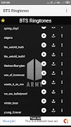 BTS Ringtones offline تصوير الشاشة 2