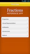 Fractions Reference App पोस्टर