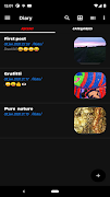 Diary App - Dark Mode screenshot 1