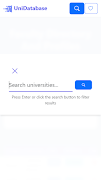 برنامه‌نما Universities Database عکس از صفحه