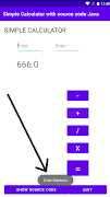 Simple Calculator with Source স্ক্রিনশট 1