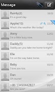 برنامه‌نما GO SMS Pro simple dark theme عکس از صفحه