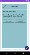 1 Schermata Mini Note(Notes & CheckList)