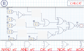برنامه‌نما Logic Gates - Electronic Simul عکس از صفحه