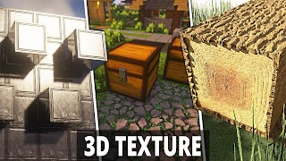 3D Texture Pack for Minecraft Cartaz