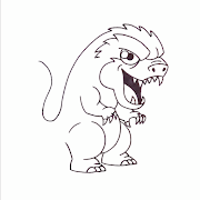 Comment dessiner Godzilla étape par étape capture d'écran 6