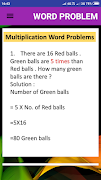 برنامه‌نما Word Problems ( Complete Conce عکس از صفحه