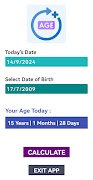 Fast Age Calculator capture d'écran 2