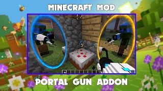 Portal Gun Mod for Minecraft ポスター