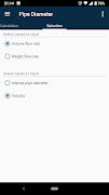 Pipe Diameter Calculator syot layar 1