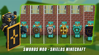 Swords Mod - Shields Minecraft โปสเตอร์