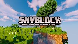 Sky Block Island Mod Minecraft poster