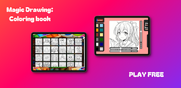 Magic Drawing: Coloring book Plakat