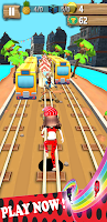 Subway Lady & Princess Bug Run Screenshot 2