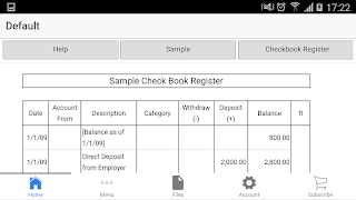 Custom Checkbook Pro captura de pantalla 1