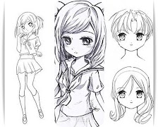 Рисовать аниме девушка скриншот 2