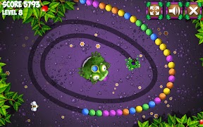 Zumba Frog Marble Shooter Game скриншот 1