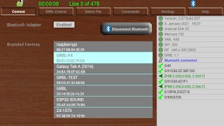 برنامه‌نما G-Code2GRBL عکس از صفحه
