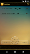 Cool Text - Floating Widget โปสเตอร์