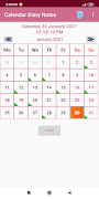 Calendar Diary Notes Pro captura de pantalla 4