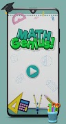 Math Genius - Math Game Cartaz