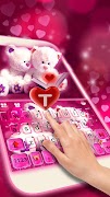 Lovely Teddy Teclado captura de pantalla 2