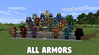 Armor Mod for Minecraft PE imagem de tela 1