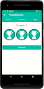 Tutorial for Android : Quiz an اسکرین شاٹ 5