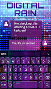 2 Schermata Digital Rain Animated Keyboard