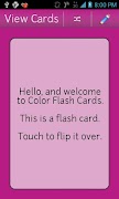 Color Flash Cards โปสเตอร์