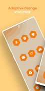 Adaptive Orange - Icon Pack الملصق