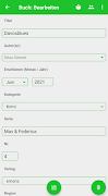 Buchliste screenshot 2