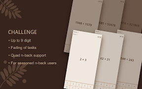 برنامه‌نما Math N-Back عکس از صفحه