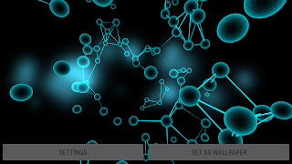 برنامه‌نما Molecules 3D Live Wallpaper عکس از صفحه