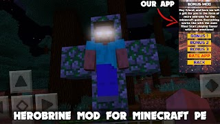 Herobrine Mod in Minecraft PE скриншот 7